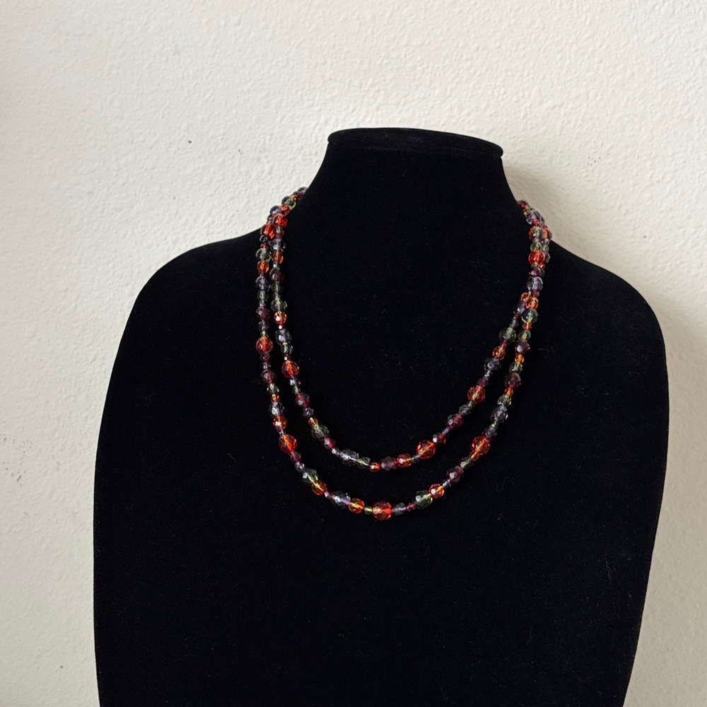 Multicolor Beaded Necklace - Picture 3 of 4